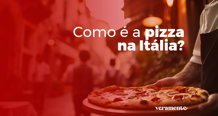 Como é a pizza na Itália?